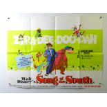 WALT DISNEY: SONG OF THE SOUTH (1973) - British UK Quad film poster 30" x 40" (76 x 101.5 cm)