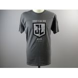 SUPERHERO: Film / Production Crew Issued Clothing: - A JUSTICE LEAGUE grey stunt team XL t-shirt