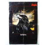 A promotional poster for THE STRANGLERS album 'The Raven' 1979 - folded