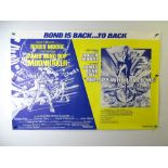 JAMES BOND: MOONRAKER / THE SPY WHO LOVED ME (1979) UK Quad film poster - rolled