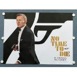 JAMES BOND: NO TIME TO DIE (2020) - British UK Quad Following on from another delayed release date