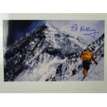 AUTOGRAPH: SIR EDMUND HILLARY - mountaineer and explorer - signed 10 x 8 photograph - this item