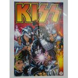 KISS / DARK HORSE COMICS: Original 2002 KISS Dark Horse Comics promotional poster. Art by J SCOTT