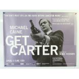 GET CARTER (1999 BFI Release) - UK Quad Film Poster - Unique British design & artwork for the