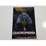 QUADROPHENIA (1979) - Photograph of the International one sheet poster signed by PHIL DANIELS