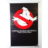 GHOSTBUSTERS (1984) - A UK Advance one sheet - rolled, previously folded