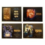 STAR WARS: TRILOGY (1997 SPECIAL EDITION RE-RELEASE) - Set of 4 x British UK quads featuring Drew