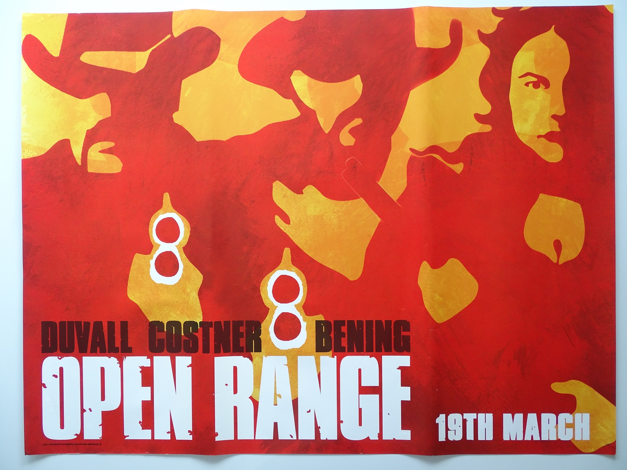 OPEN RANGE (2003) A pair of UK Quad Film Posters - Advance and Main designs - rolled as issued (2)