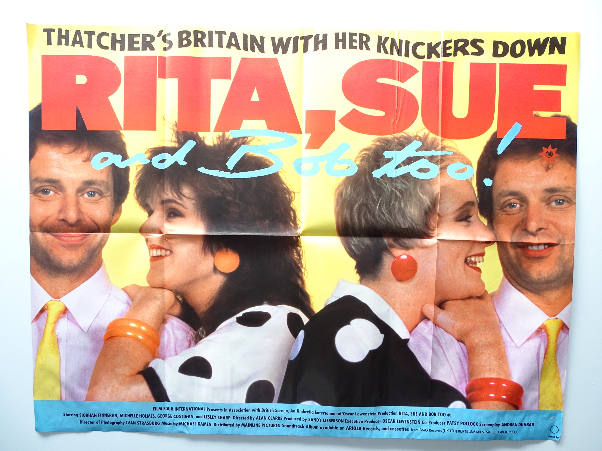 Group of mixed 1970S/1980S Film Memorabilia to include: UK Quads: RITA, SUE AND BOB TOO (1987); - Image 9 of 10