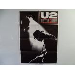 A group of U2 commercial posters for RATTLE AND HUM and THE UNFORGETTABLE FIRE x 2, one portrait one