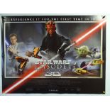 STAR WARS: EPISODE 1 THE PHANTOM MENACE (1999) - A group of three posters the Advance design UK Quad