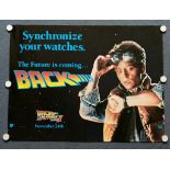 BACK TO THE FUTURE: PART II (1989) - British UK Quad - Advance 'BACK-Synchronise your watches' Style