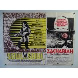 SOUL TO SOUL / ZACHARIAH (1971) double bill UK Quad film poster