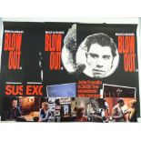 BLOW OUT (1981) A set of four Marler Haley double crown film posters together with the matching