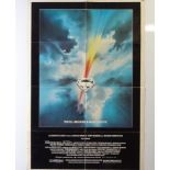SUPERMAN (1978) : US One sheet movie poster 'logo' design - folded as issued