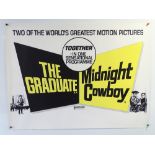 THE GRADUATE / MIDNIGHT COWBOY (1969) (double bill) UK Quad film poster - rolled