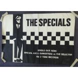 A 40x60 promotional poster for THE SPECIALS' single 'Gangsters' (AA side with The Selecter) -