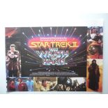 STAR TREK: A selection of items to include: STAR TREK II: WRATH OF KHAN (1982) UK Quad film