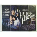 A large quantity of UK Quad film posters to include: HAUNTED HONEYMOON (1986), THE BLACK PANTHER (