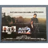 MAD MAX 2 (1982) - British UK Quad - Mel Gibson reprising his role as Max Rockatansky in this all-