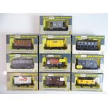 OO SCALE MODEL RAILWAYS: A mixed group of WRENN wa