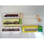 N SCALE MODEL RAILWAYS: A group of three diesel /