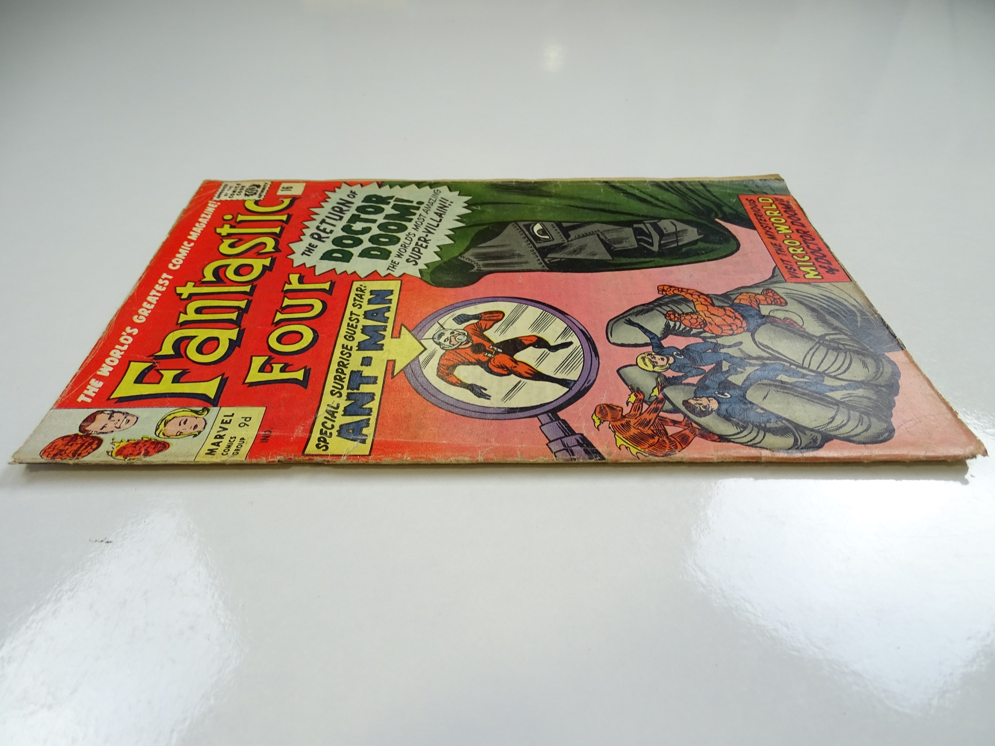 FANTASTIC FOUR #16 - (1963 - MARVEL - UK Price Variant) - Ant-Man's first crossover + Doctor Doom - Image 6 of 6