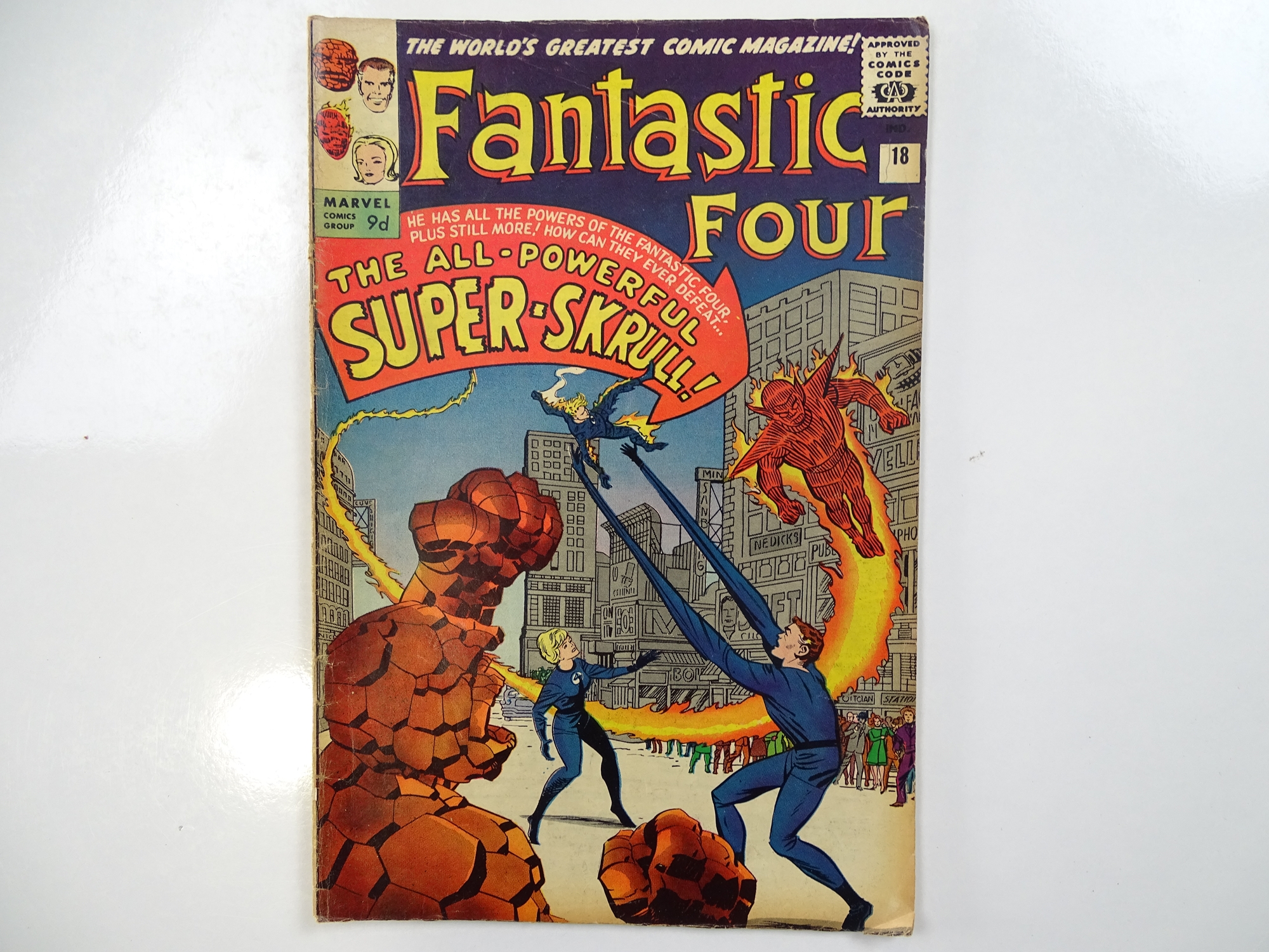 FANTASTIC FOUR #18 - (1963 - MARVEL - UK Price Variant) - Origin and first appearance of the Super-
