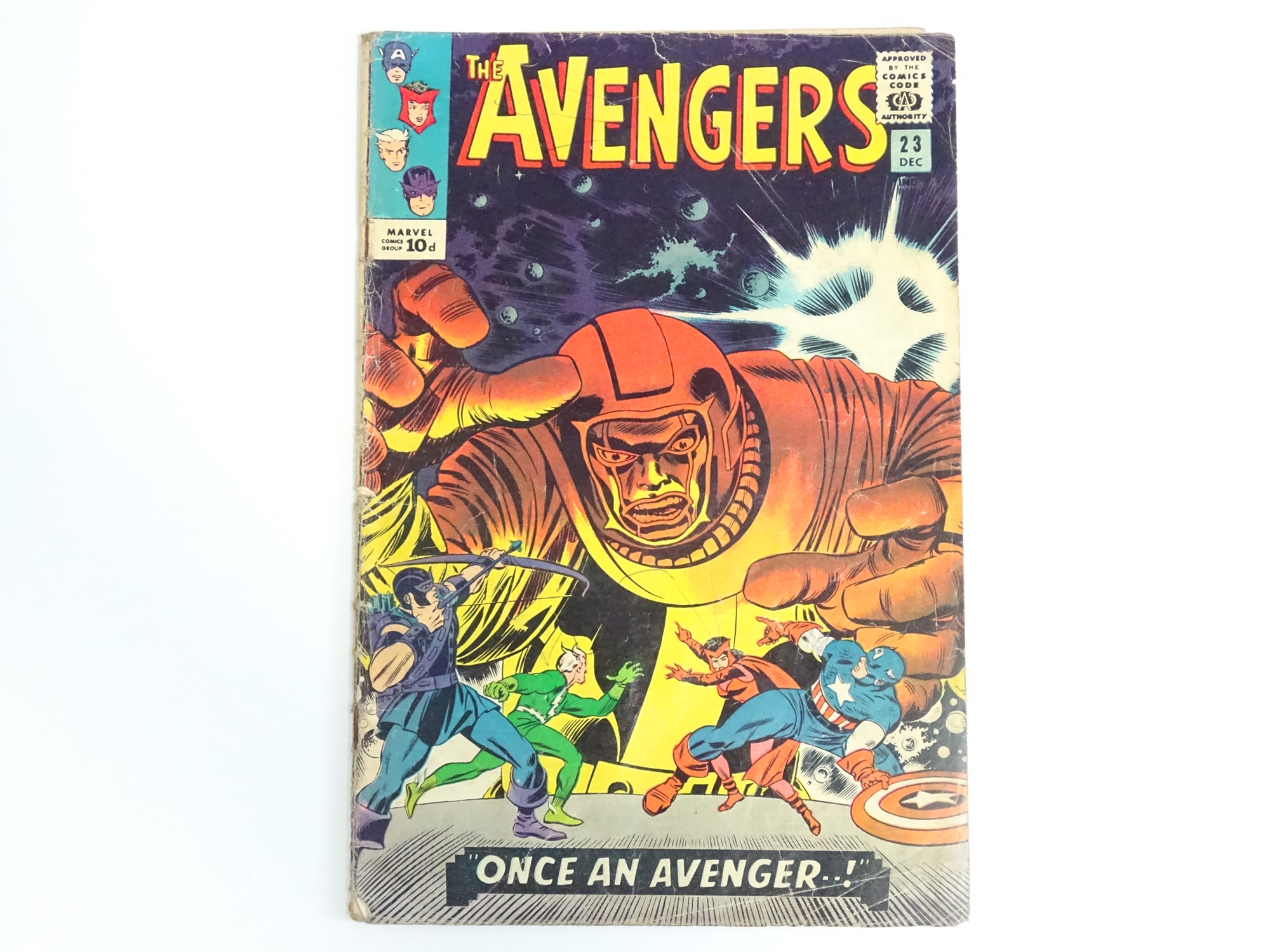 AVENGERS #23 - (1965 - MARVEL - UK Price Variant) - Kang the Conqueror appearance HOT, with Kang