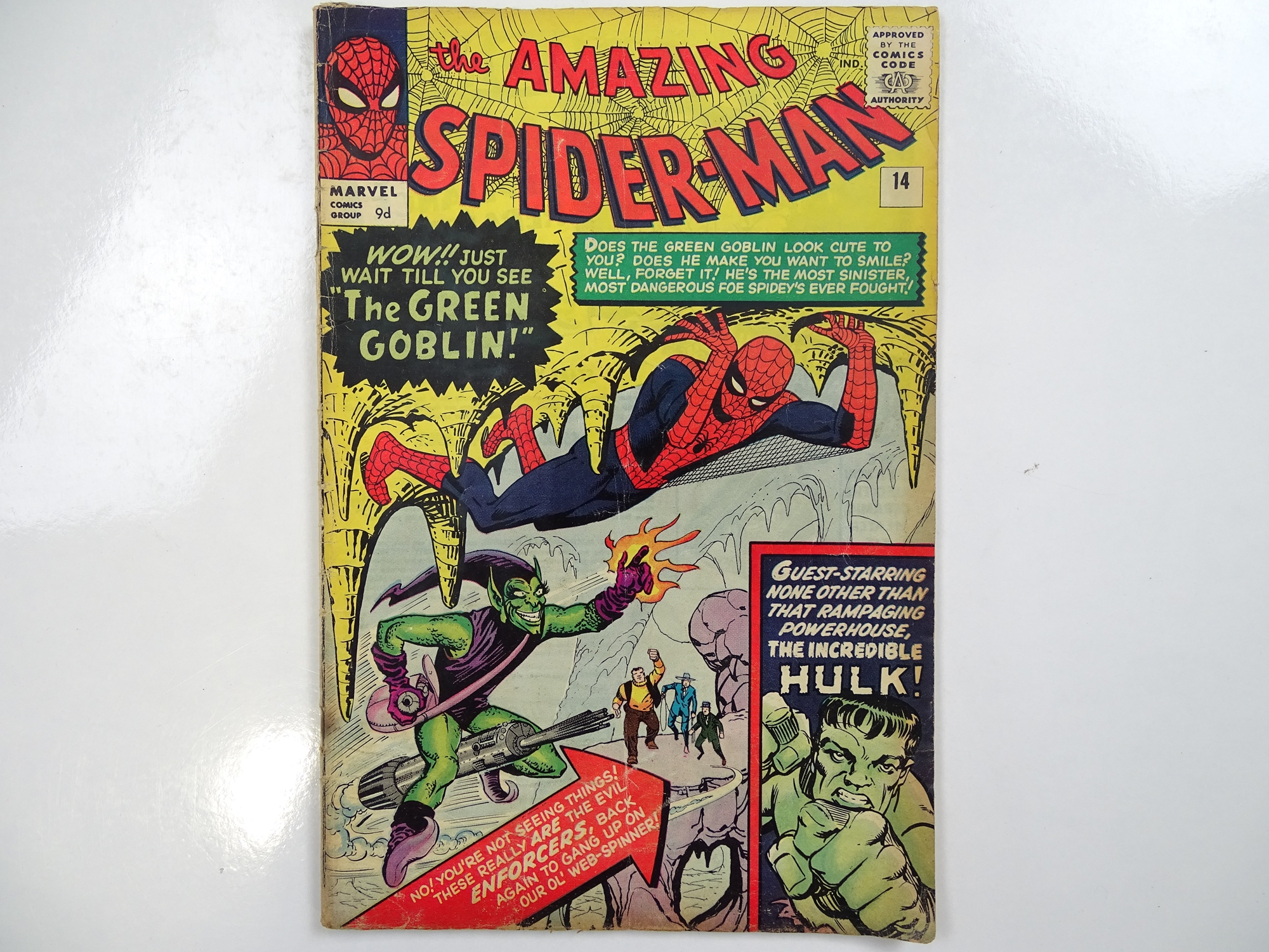 AMAZING SPIDER-MAN #14 - (1964 - MARVEL - UK Price Variant) - First appearance of Green Goblin +