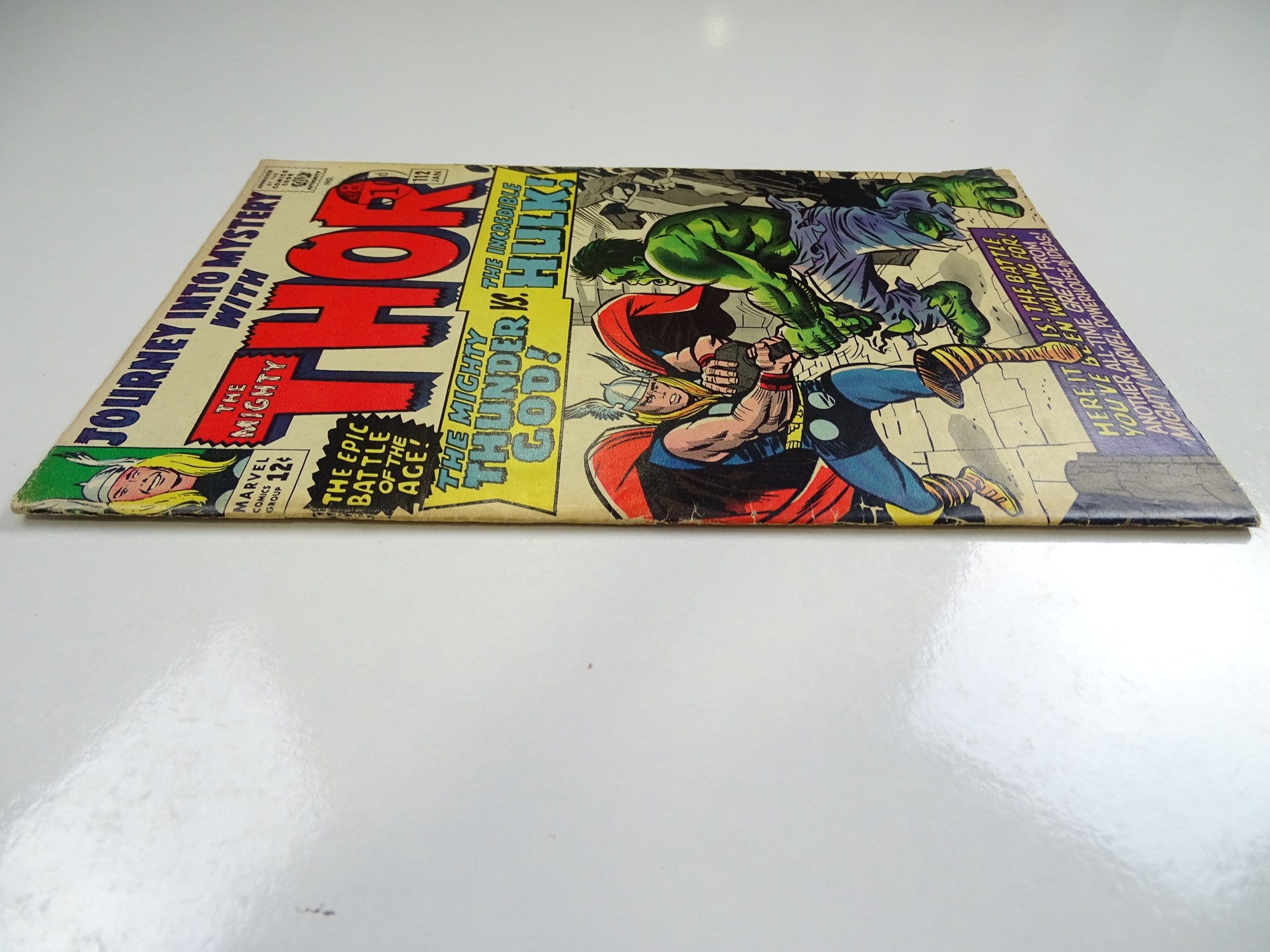 JOURNEY INTO MYSTERY #112 - (1965 - MARVEL - UK Cover Price) - Classic Hulk vs. Thor cover and story - Image 6 of 6