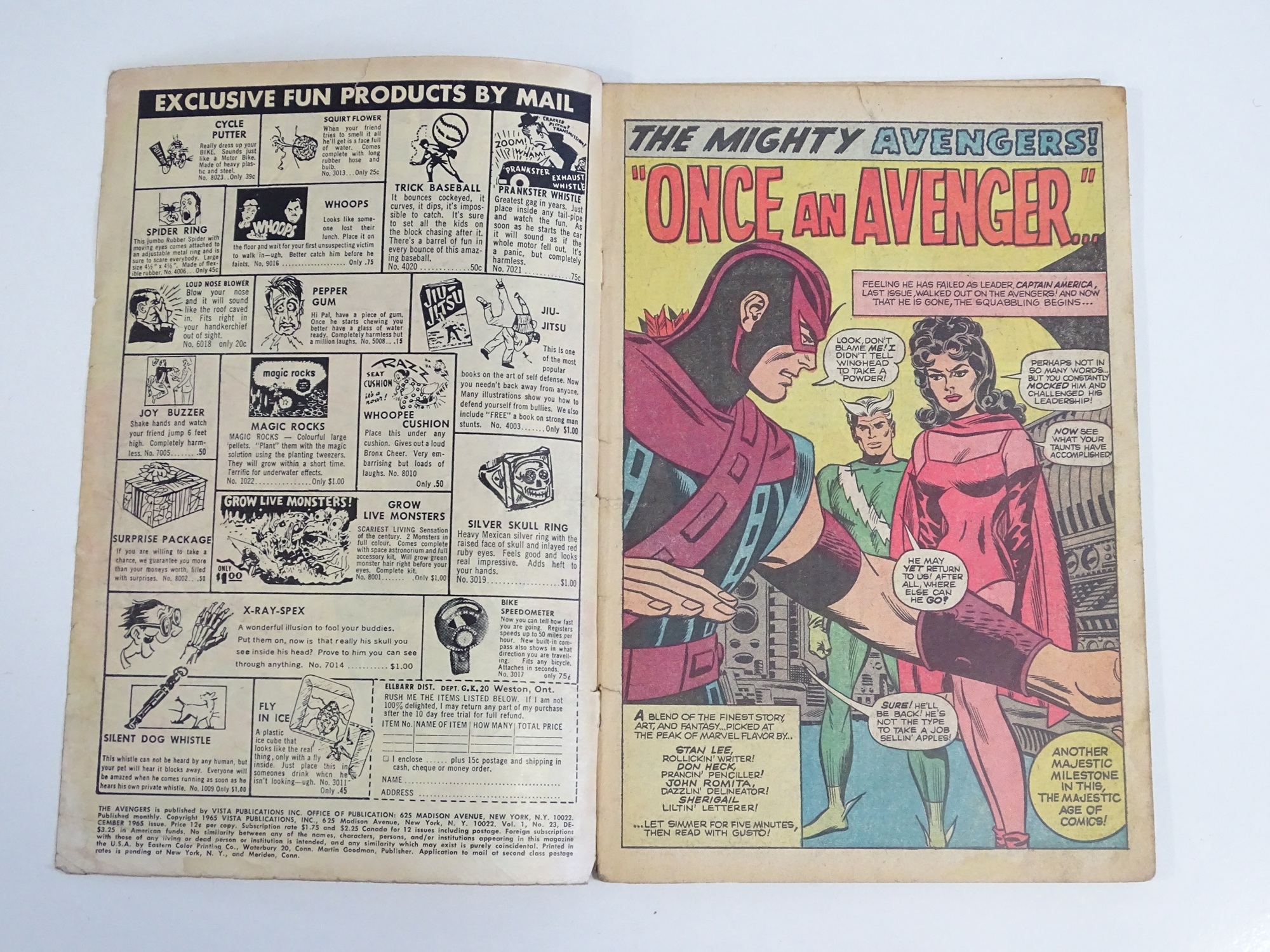 AVENGERS #23 - (1965 - MARVEL - UK Price Variant) - Kang the Conqueror appearance HOT, with Kang - Image 4 of 6