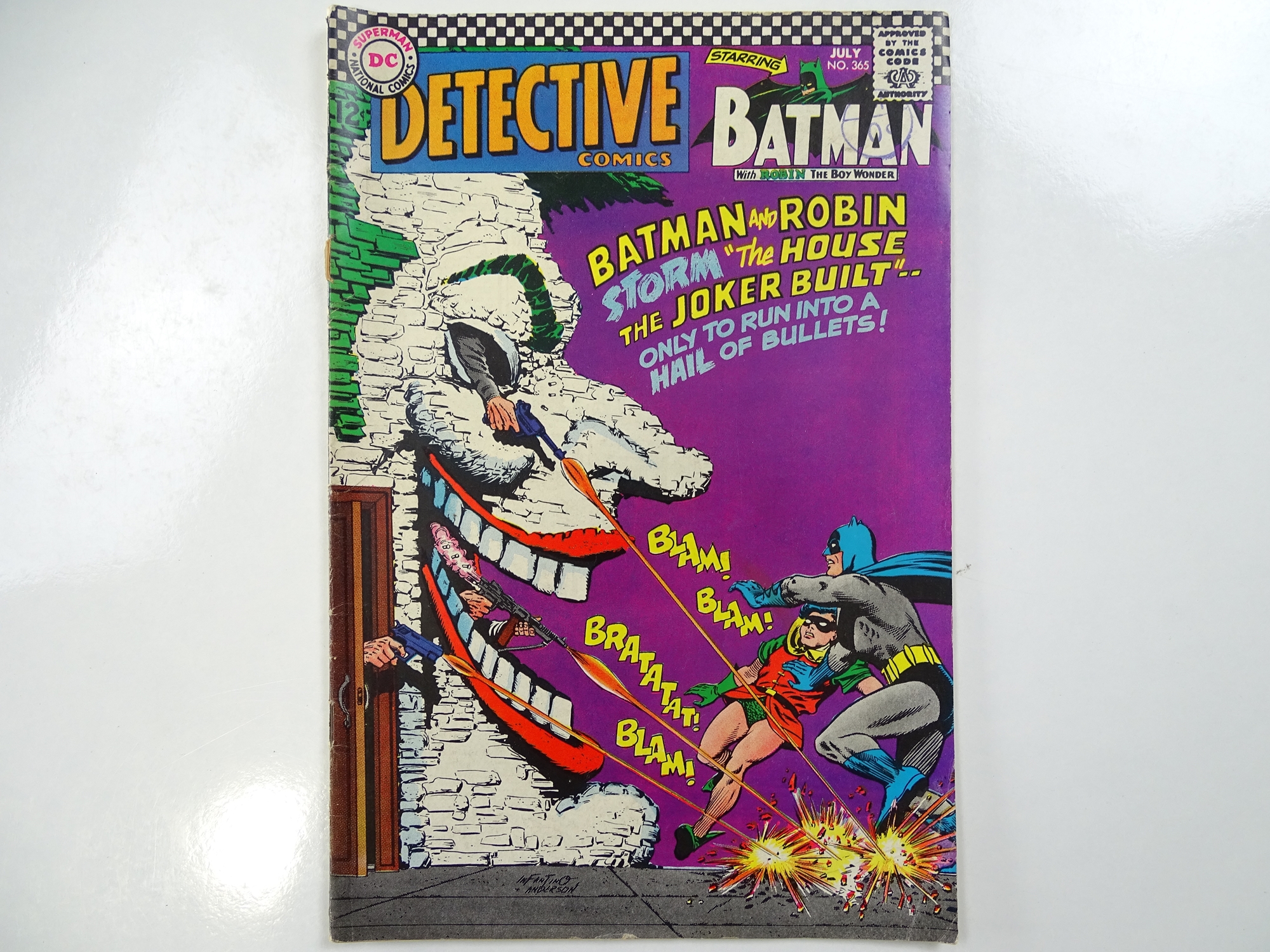 DETECTIVE COMICS: BATMAN #365 - (1967 - DC - UK Cover Price) - Joker appearance + Elongated Man back