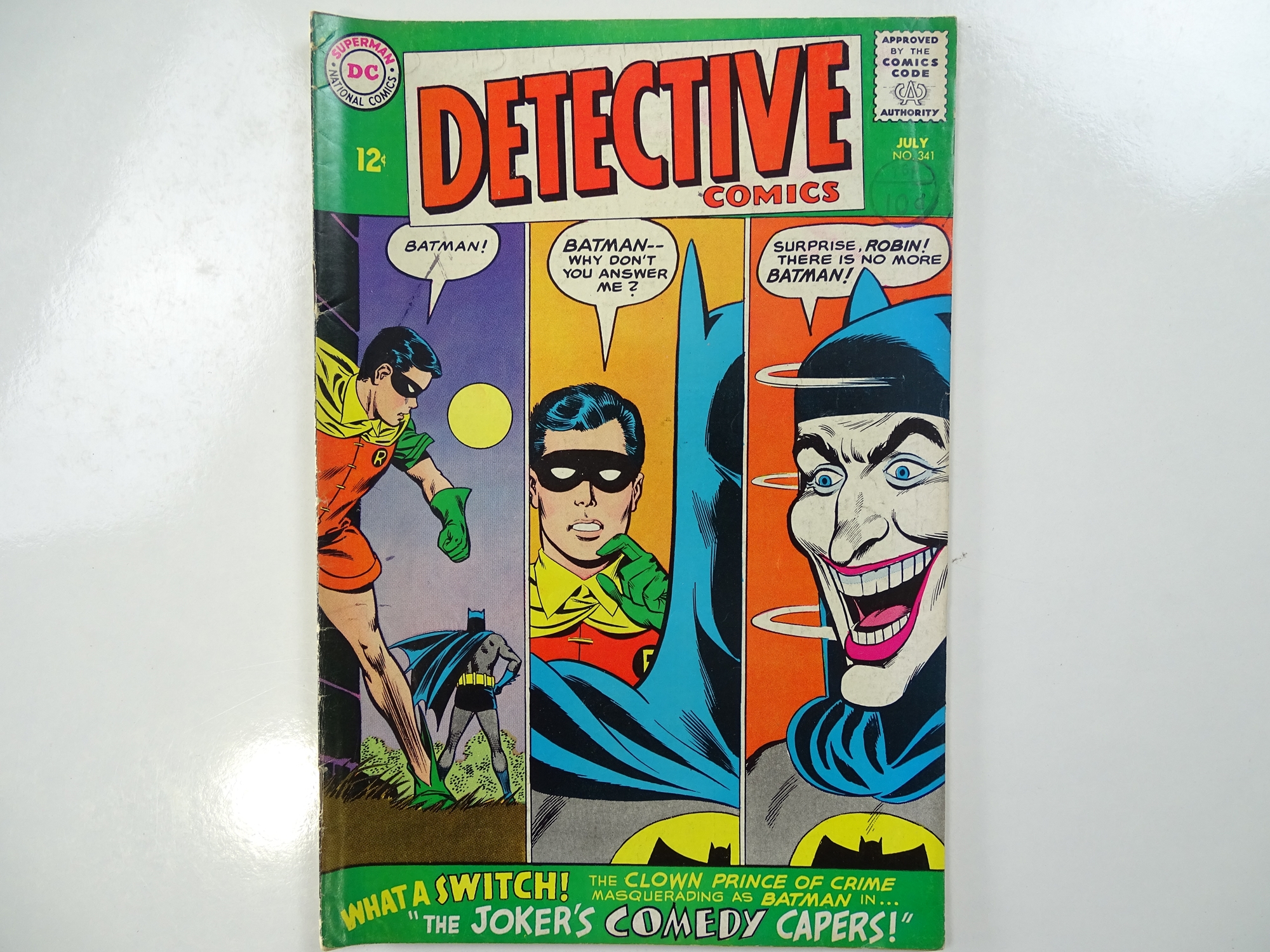 DETECTIVE COMICS: BATMAN #341 - (1965 - DC - UK Cover Price) - Joker appearance - Carmine