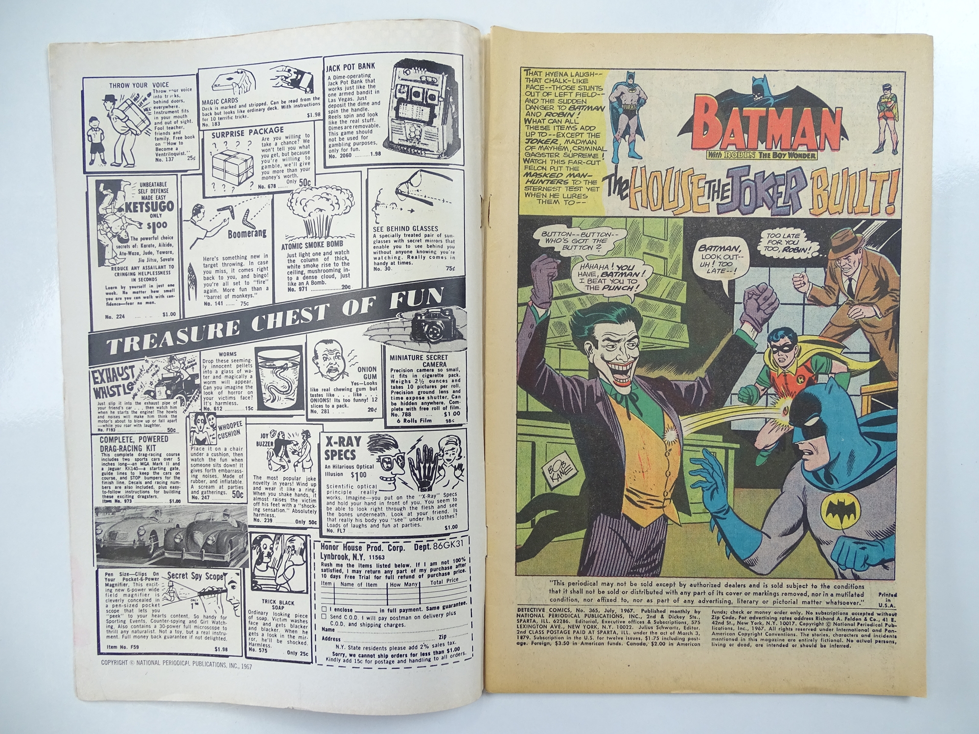 DETECTIVE COMICS: BATMAN #365 - (1967 - DC - UK Cover Price) - Joker appearance + Elongated Man back - Image 3 of 6