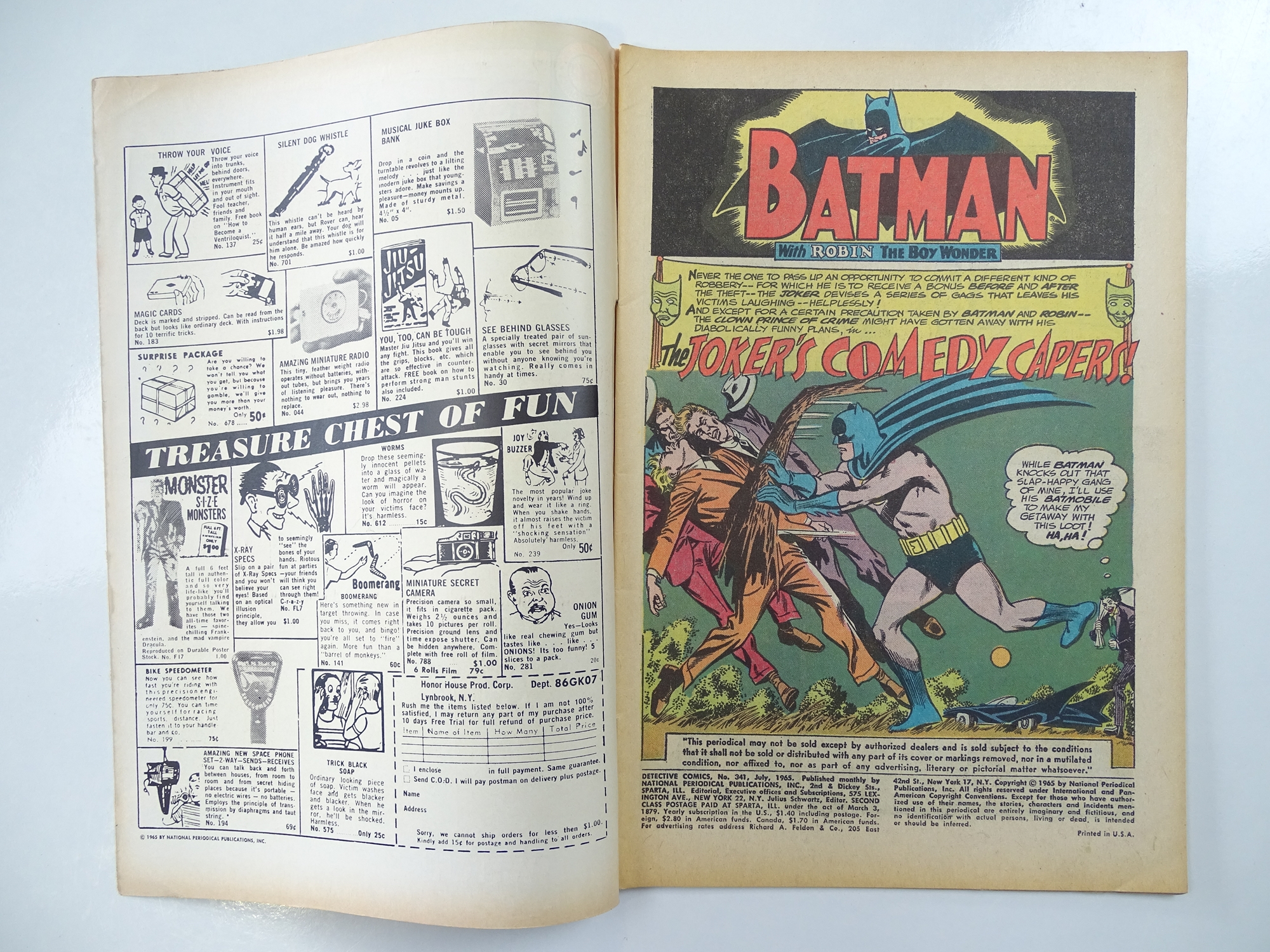 DETECTIVE COMICS: BATMAN #341 - (1965 - DC - UK Cover Price) - Joker appearance - Carmine - Image 3 of 6