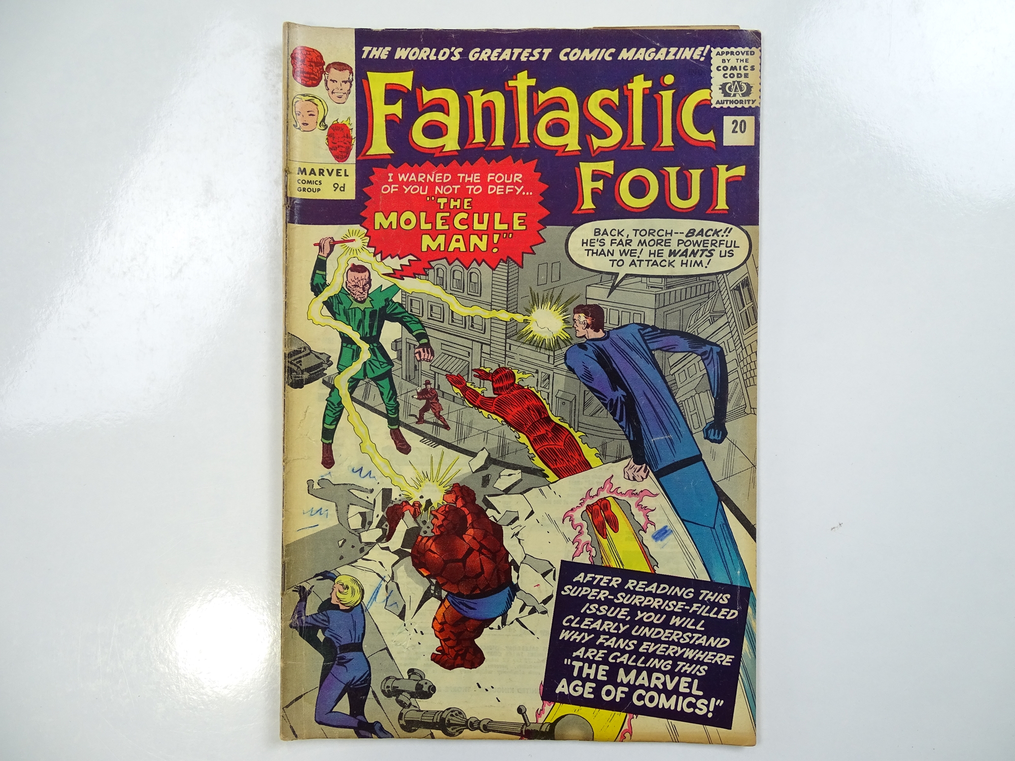 FANTASTIC FOUR #20 - (1963 - MARVEL - UK Price Variant) - Origin and first appearance of the