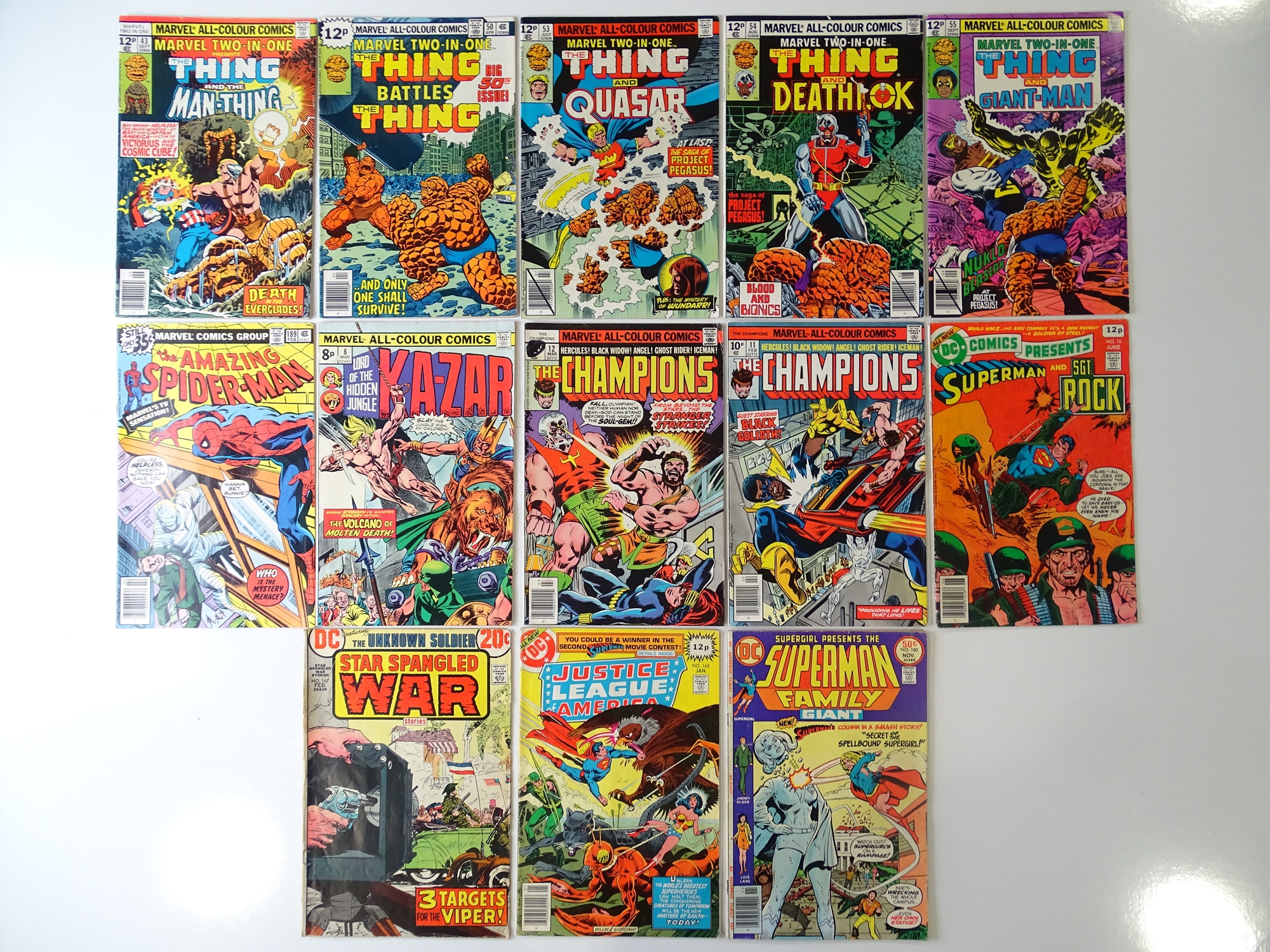 MARVEL / DC MIXED LOT (13 in Lot) Titles include AMAZING SPIDER-MAN #189 (1979) + MARVEL TWO-IN-