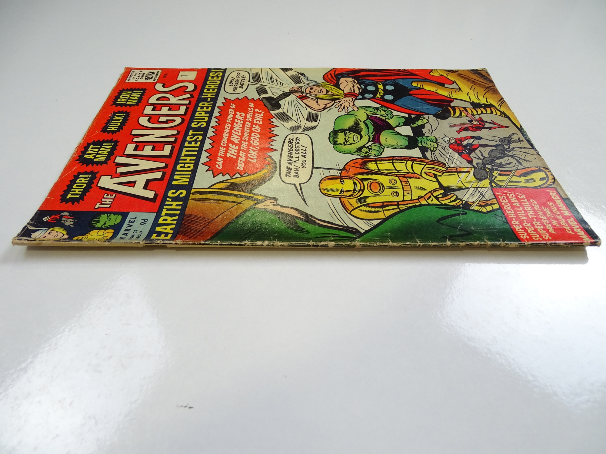 AVENGERS #1 - (1963 - MARVEL - UK Price Variant) - First appearance of the Avengers with original - Image 6 of 6