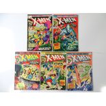 UNCANNY X-MEN #74, 82, 85, 86, 93 (5 in Lot) - (1972/75 - MARVEL - UK Price Variant) - Flat/Unfolded