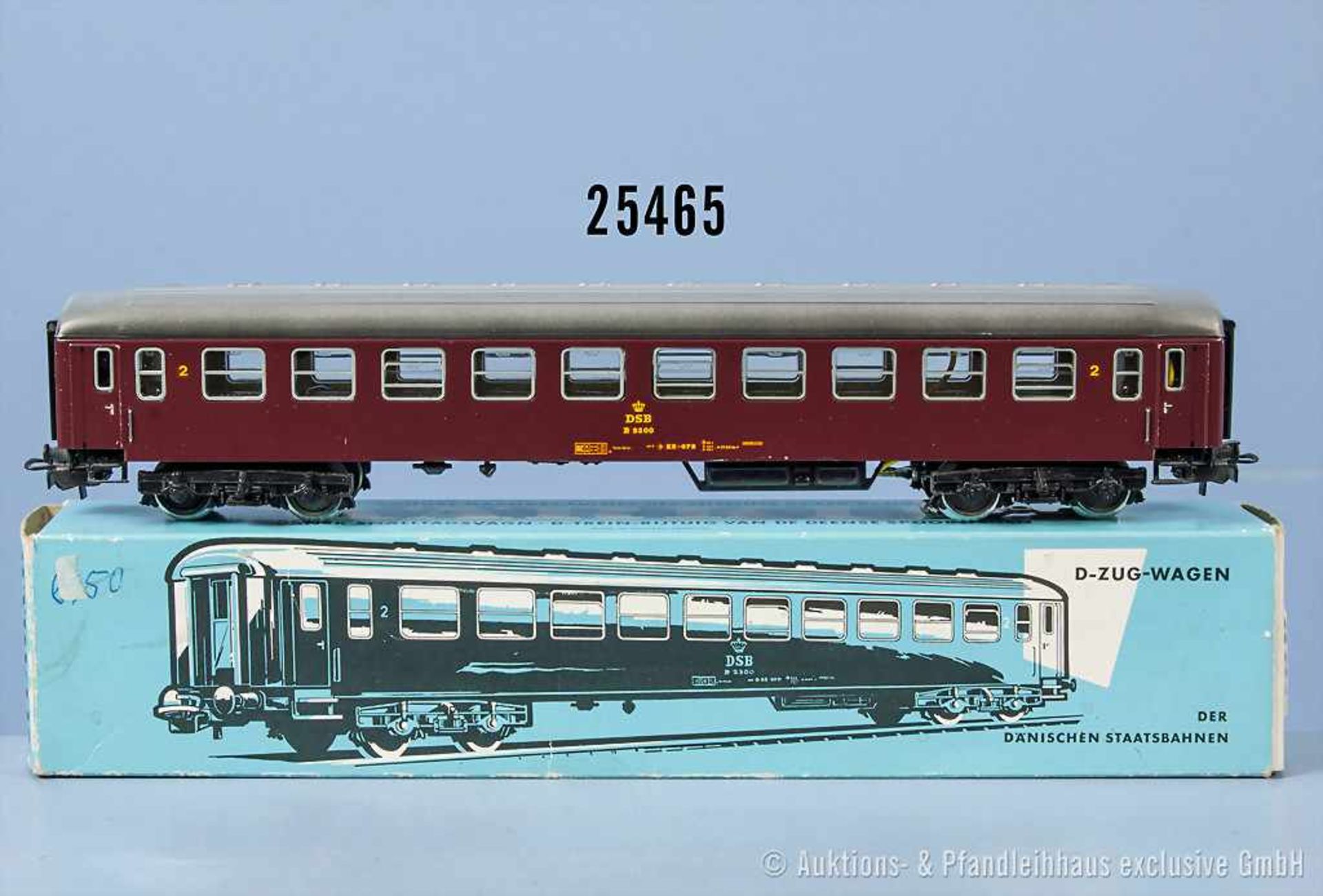 Märklin H0 4045 Typ 1 D-Zug-Personenwagen mit Innenbeleuchtung, Zustand 1, in OVP, teilweise mit