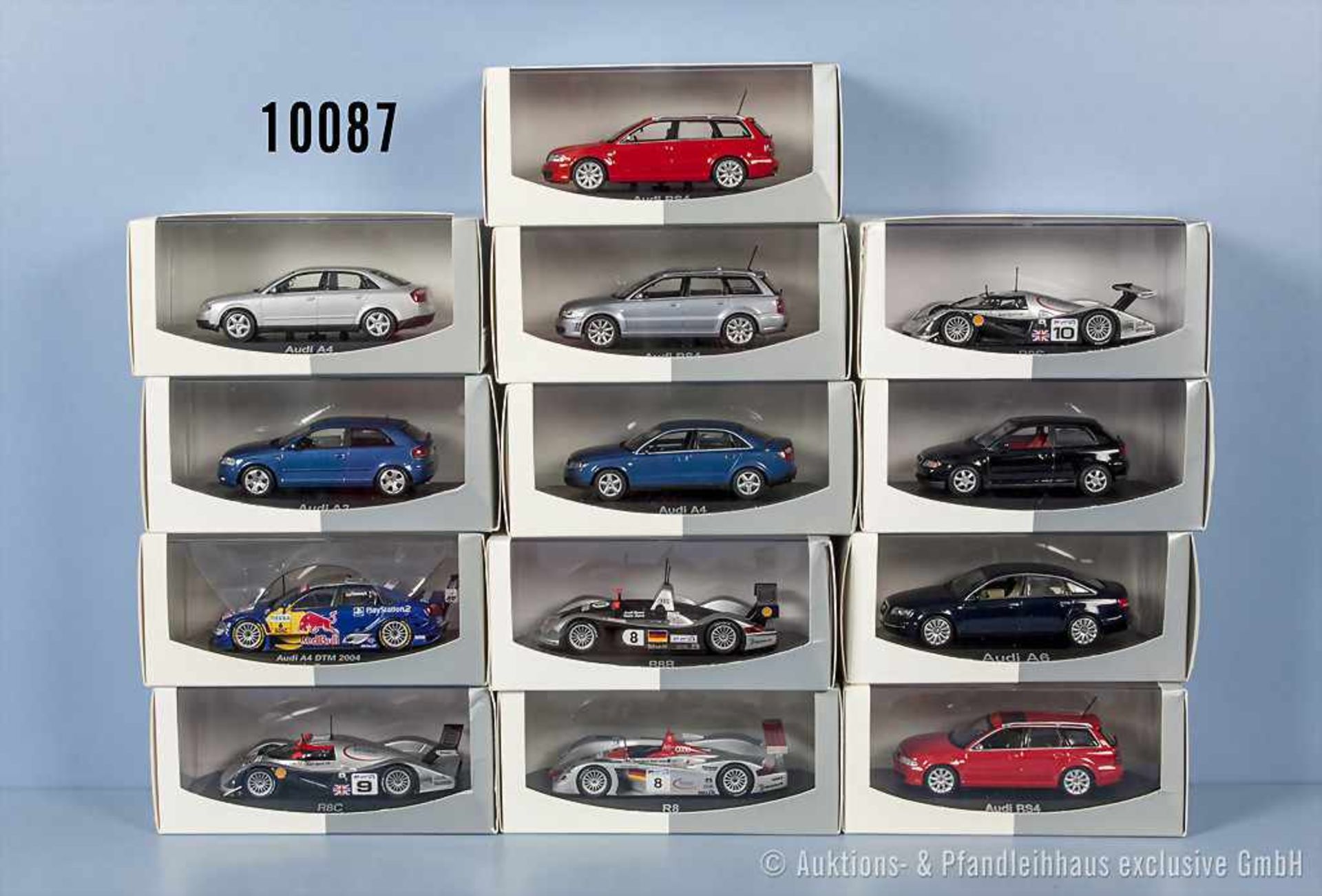 Konv. 13 Minichamps "Paul's Model Art" Modellfahrzeuge Audi Collection/Audi authentic collection,