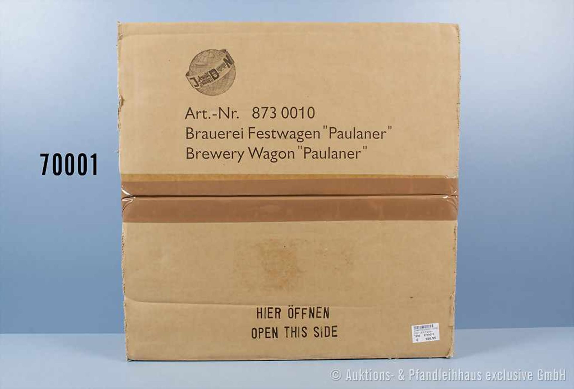 Distler 873 0010 Brauerei Festwagen "Paulaner", 4-spännig, lack. Metallgußausf., neuwertiger Zustand