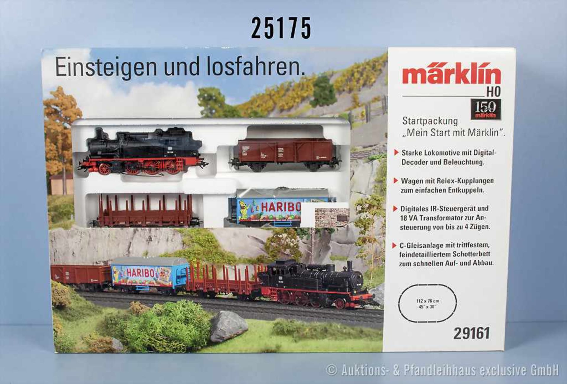Märklin delta digital H0 29161 Startpackung Güterzug, dabei Tenderlok der DB, BN 374 1109, Achsfolge