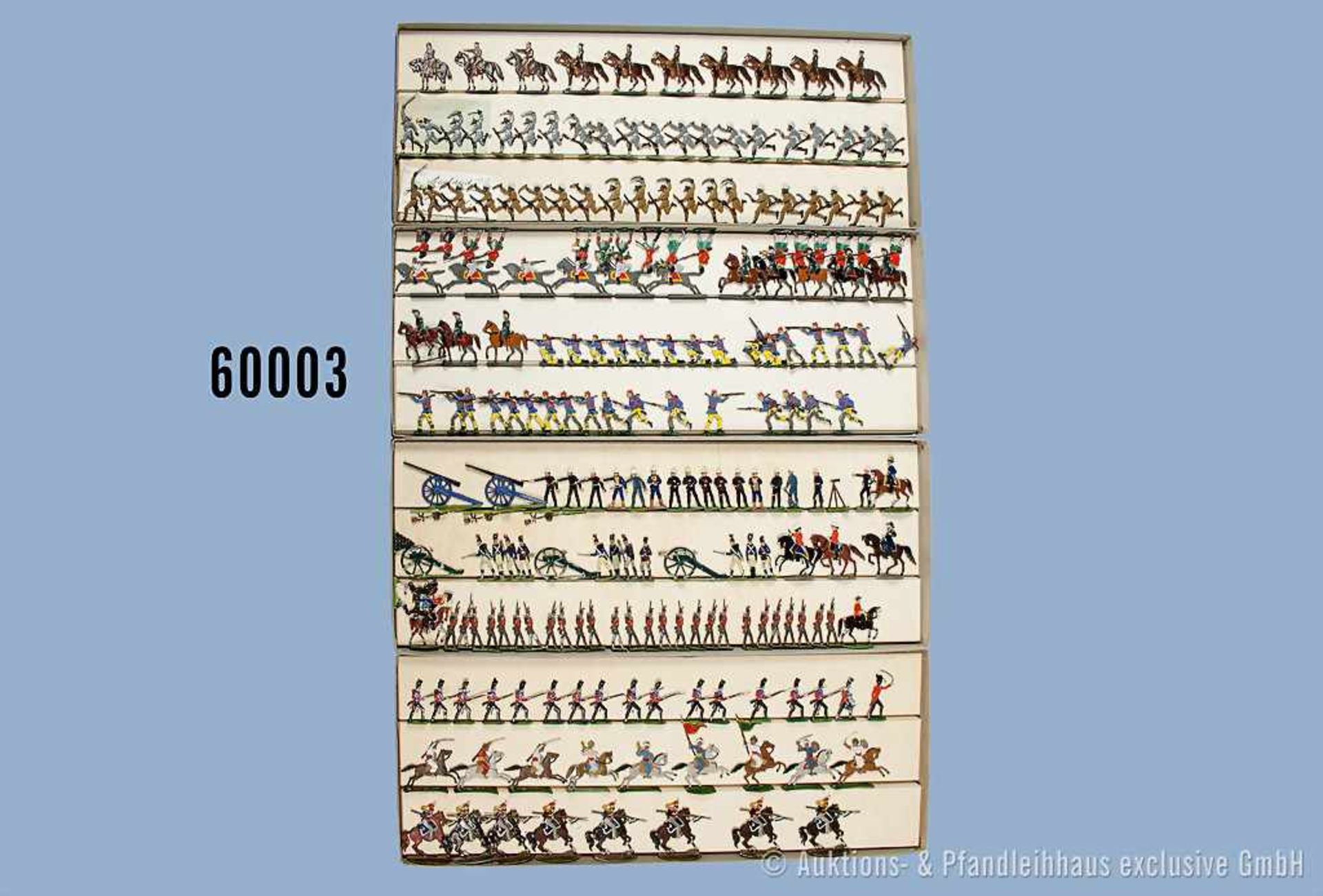 Konv. über 210 Zinnfiguren, Großbritannien 1840-1900, u. a. Infanterie, Lancers, Artillerie, Ind.