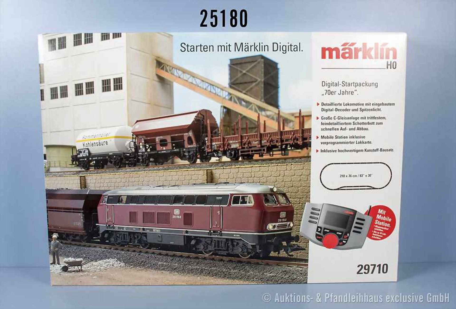 Märklin fx digital H0 29710 Startpackung Güterzug, dabei Diesellok der DB, BN 216 176-8, 1