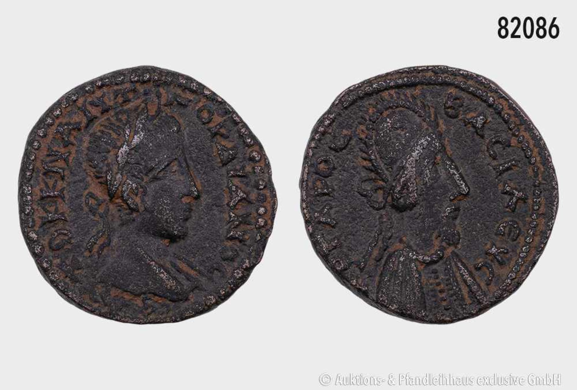 Römische Kaiserzeit, Gordian III. (238-244) mit Abgar X. Phraates, Edessa/Mesopotamia. Vs. AVTOK K M