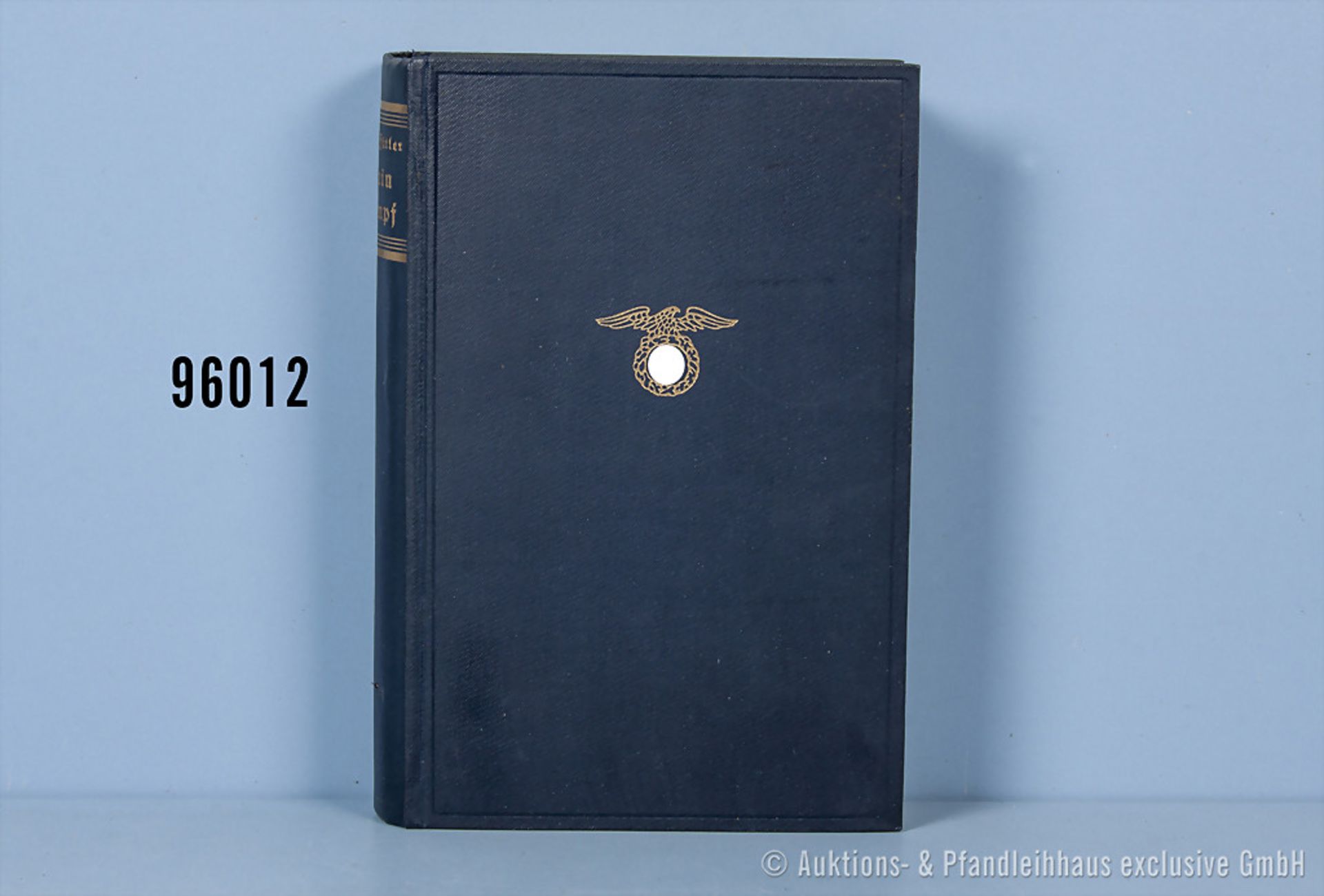 Adolf Hitler "Mein Kampf", blaue Leinenausf. von 1935, guter Zustand, teilweise stockfleckig