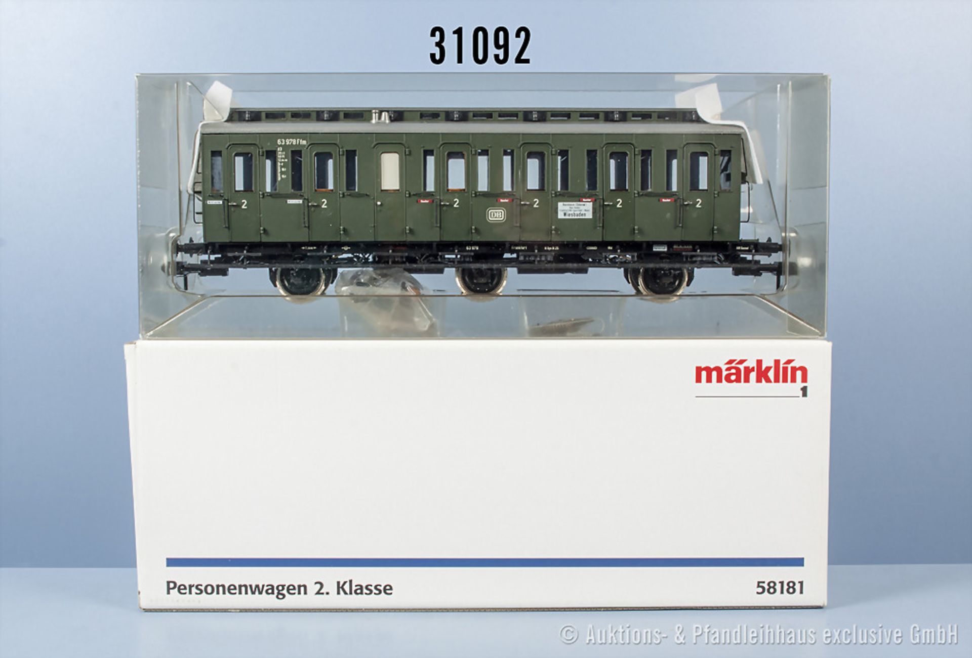 Märklin "die neue 1" 58181 Abteilpersonenwagen, Zustand 0-1, in OVP, OVP mit Lagerspuren