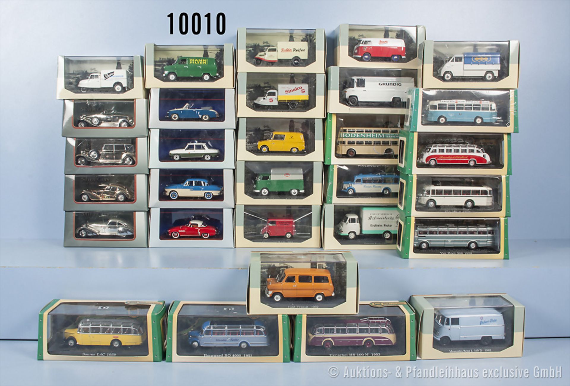 Konv. 30 Atlas Modellfahrzeuge "Bus Collection" und "Legendäre Nutzfahrzeuge", u. a. Omnibusse,